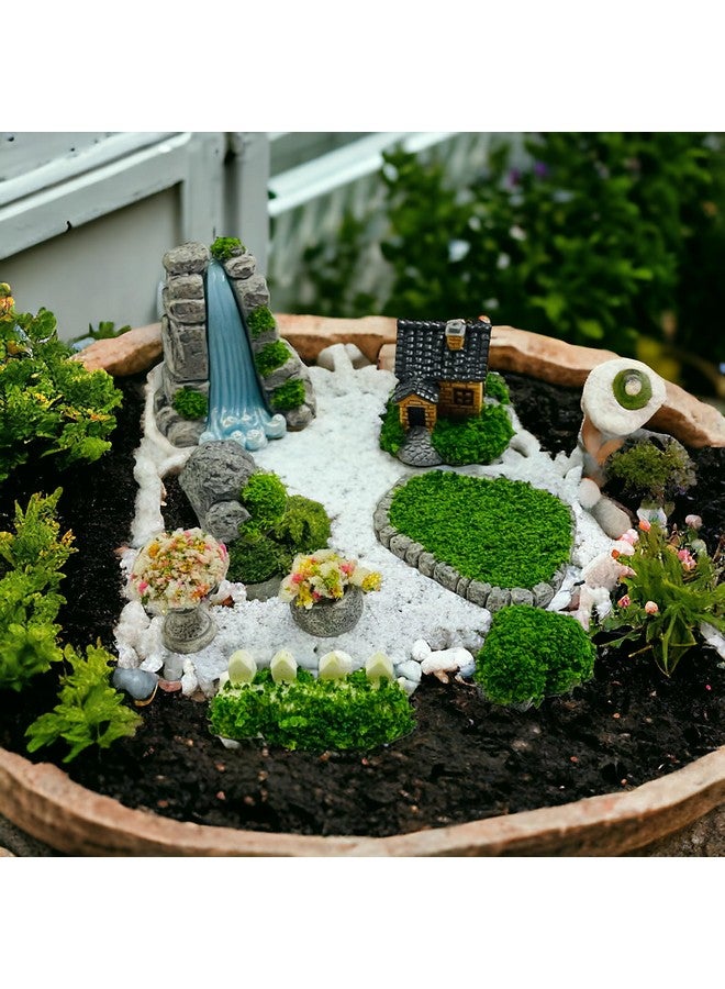 Moira Pack of 8pcs Landscaping Theme Miniature Items for Dollhouse decor, Model Making, Craft Activity, Cake Topper, Plant decoration, Fairy Gardens, Terrarium, Aquariums - Image 2