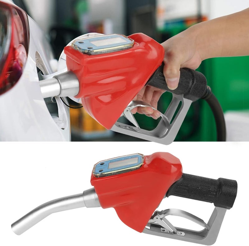 VENEKETY Digital Gasoline Nozzle Gun Fueling Nozzle Oil Transfer Pump with Flow Meter - Image 1