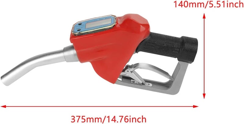 VENEKETY Digital Gasoline Nozzle Gun Fueling Nozzle Oil Transfer Pump with Flow Meter - Image 4