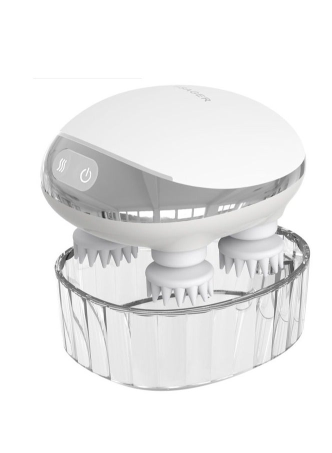 عام يعمل جهاز مساج فروة الرأس الذكي على تعزيز نمو الشعر، ويحتوي على ضوء أحمر. كما يوفر الجهاز تدليكًا ذكيًا لفروة الرأس لتحسين نمو الشعر وتخفيف التوتر ومساعدة في التخلص من الضغوط. - Image 1