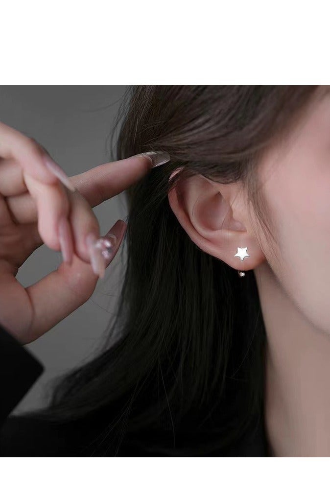 إينوشا خاتم أنف على شكل حرف U للنساء مصنوع من التيتانيوم ومُرصّع بريانات الأبروسكي - مضاد للحساسية ومقاوم للصدأ U مع زركونيا مزدوجة الرأس وخيوط داخلية - حلقة الأنف، حلقة الشفاه، إكسسوارات الثقب" - Image 3