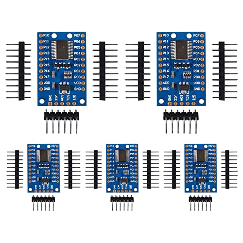 AITIAO 5Pcs PCF8575 IO Expander Board I2C to 16 IO IIC I/O Extension Shield Module DC 2.5-5.5V I2C Communication Control 16 IO Ports - Image 1