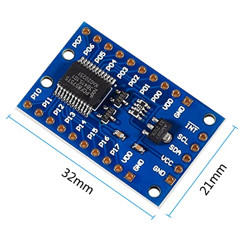 AITIAO 5Pcs PCF8575 IO Expander Board I2C to 16 IO IIC I/O Extension Shield Module DC 2.5-5.5V I2C Communication Control 16 IO Ports - Image 3