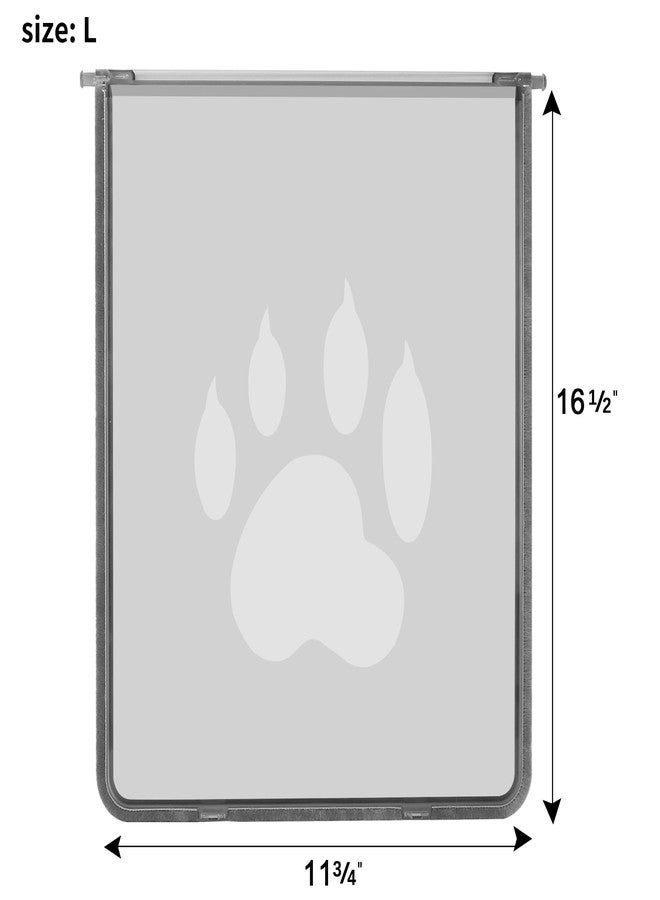 CEESC غطاء بديل لباب الكلاب من CEESC، مناسب لأبواب الكلاب الكبيرة، مصنوع من مادة غير سامة، الأبعاد: 11 3/4 بوصة × 16 1/2 بوصة - Image 3