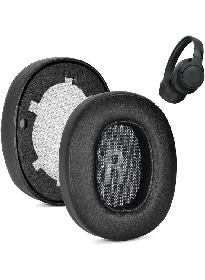 QIRG Earpads Replacement for JBL Tune 700BT, 710BT, 720BT, 750BTNC, 760NC, 770NC Wireless Over-Ear Headphones, Ear Pads Cushions with Soft Protein Leather and High-Density Foam - Black - Image 1