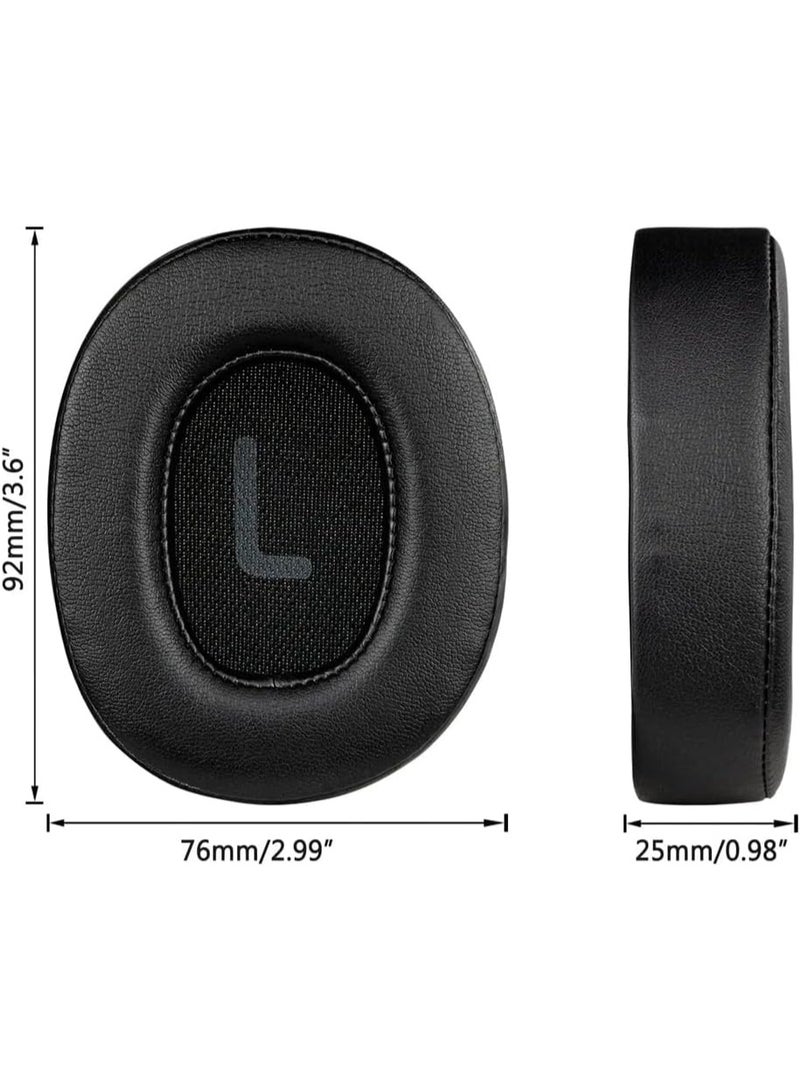 QIRG Earpads Replacement for JBL Tune 700BT, 710BT, 720BT, 750BTNC, 760NC, 770NC Wireless Over-Ear Headphones, Ear Pads Cushions with Soft Protein Leather and High-Density Foam - Black - Image 3