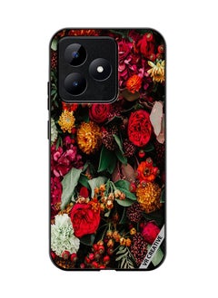 Protective Case Cover For Realme C53 Colourful Flower Design Multicolour
