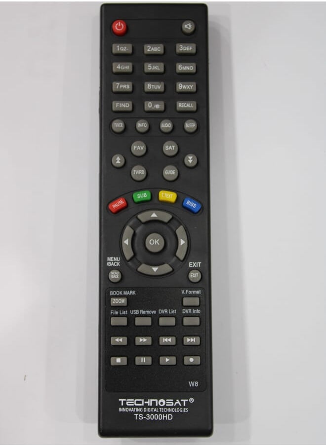Technosat Replacement Remote Controller For Reciever Ts3000 Hd 