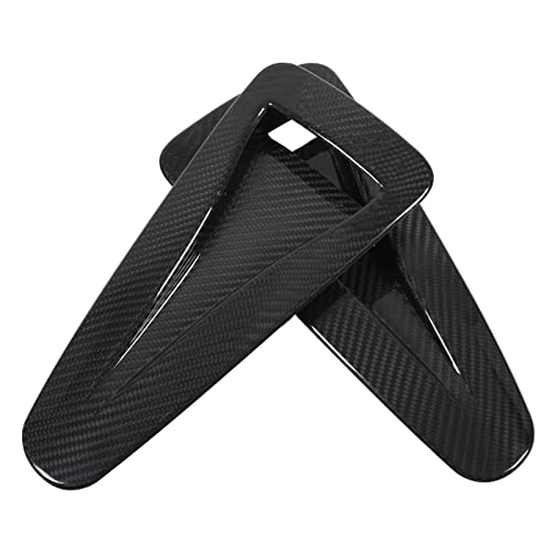 Naroote Hood Vents For Cars, Bonnet Air Intake Trim Hood Vents Air Vent Covers Real Carbon Fiber Perfect Fit Hood Vent Cover for Decoration Replacement for R35 GTR 2008-2016 - Image 1
