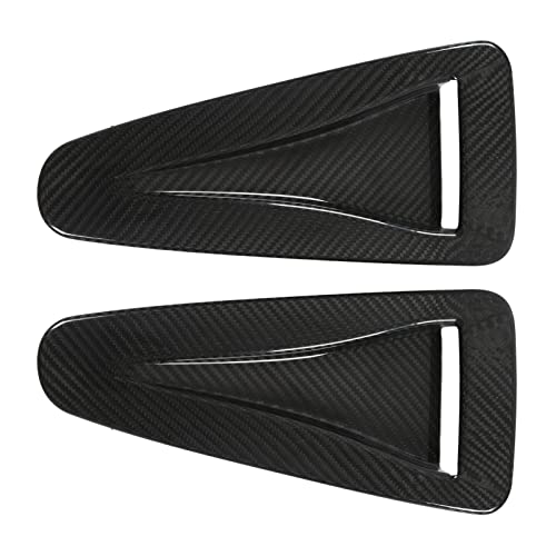 Naroote Hood Vents For Cars, Bonnet Air Intake Trim Hood Vents Air Vent Covers Real Carbon Fiber Perfect Fit Hood Vent Cover for Decoration Replacement for R35 GTR 2008-2016 - Image 3