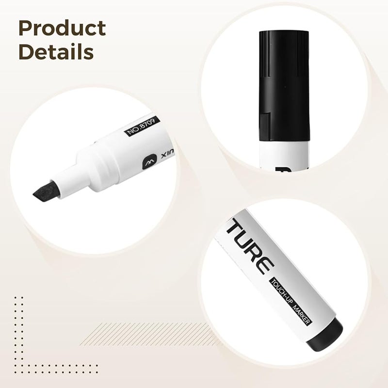 Wood Repair Touch Up Set Gray Black White Furniture Filler Pens Angled Precision Tip - Image 3