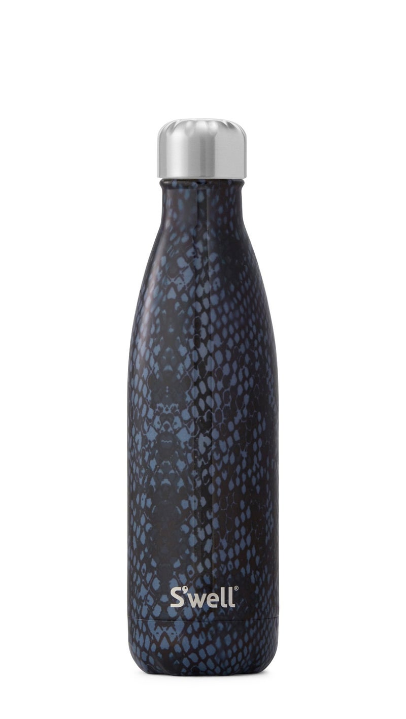 S'well Swell Vacuum Insulated Stainless Steel Water Bottle 17 oz Black Boa 