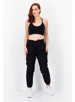 Eddie Bauer Women Regular Fit Plain Jogger Pants, Black  - Image 3