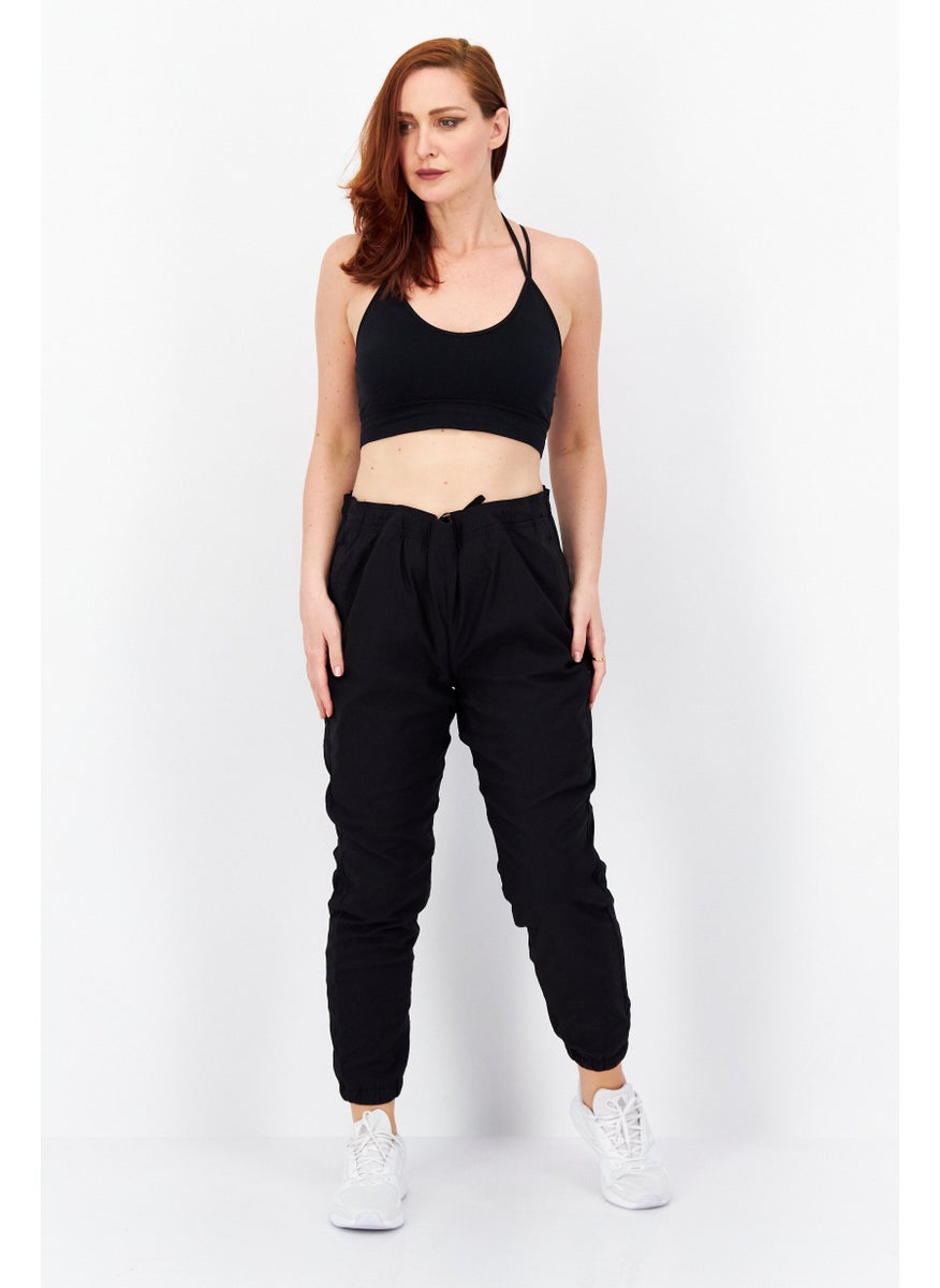 Eddie Bauer Women Regular Fit Plain Jogger Pants, Black  - Image 3