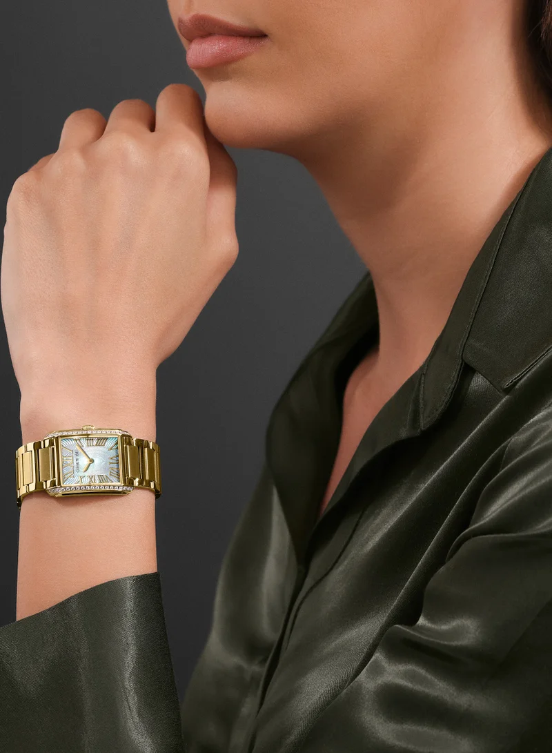CERRUTI 1881 Yellow Gold Women's Rendena White Mother-of-pearl Dial Analog Watch For Women, 24.5mm for Women | Best Price UAE
