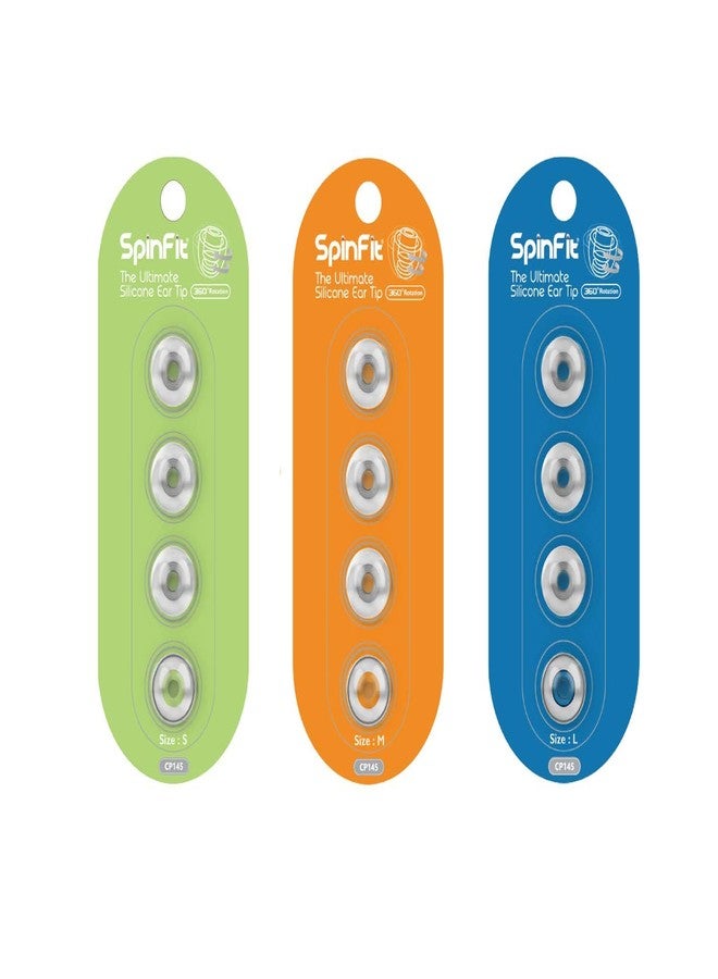 SpinFit CP145 for IEM - M - Patented Silicone Eartips for Replacement, Secure Fit and Supreme Comfort (2 Pairs) (for Nozzle Diameter from 5-6mm) - Image 2