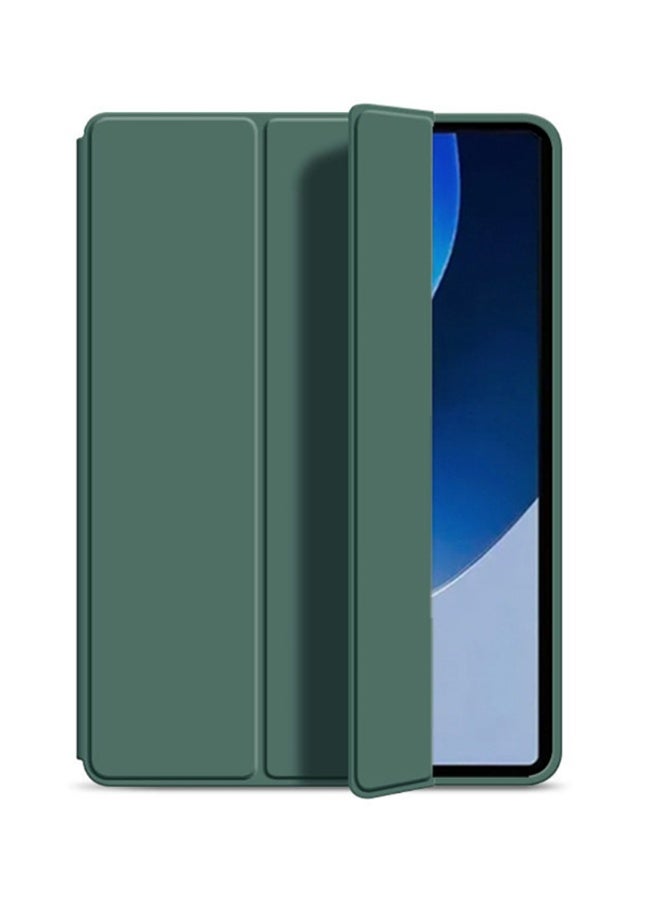 لـ Infinix Xpad Tablet 11 بوصة غطاء القضية ، التلقائي الاستيقاظ / النوم ، لمس الجلد المريح ، غطاء واقي ثلاثي الوقوف النحيف مع الظهر الناعم TPU ، الأخضر - Image 1