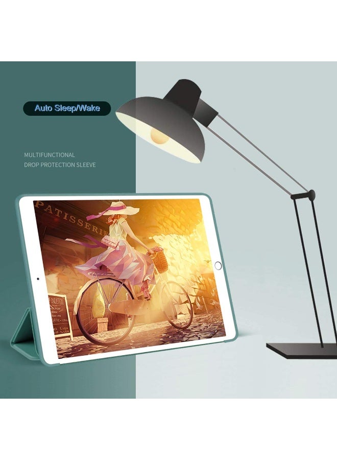 لـ Infinix Xpad Tablet 11 بوصة غطاء القضية ، التلقائي الاستيقاظ / النوم ، لمس الجلد المريح ، غطاء واقي ثلاثي الوقوف النحيف مع الظهر الناعم TPU ، الأخضر - Image 2