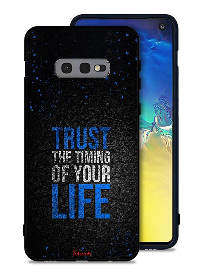 Tolwak Samsung Galaxy S10e Protective Case Cover Trust The Timing Of Your Life - Image 1