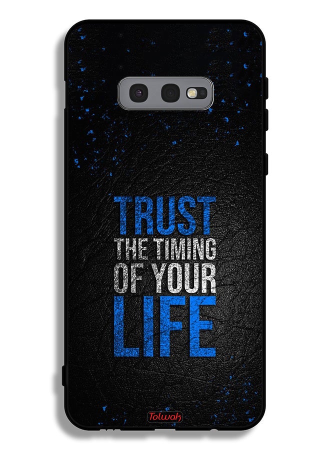 Tolwak Samsung Galaxy S10e Protective Case Cover Trust The Timing Of Your Life - Image 2