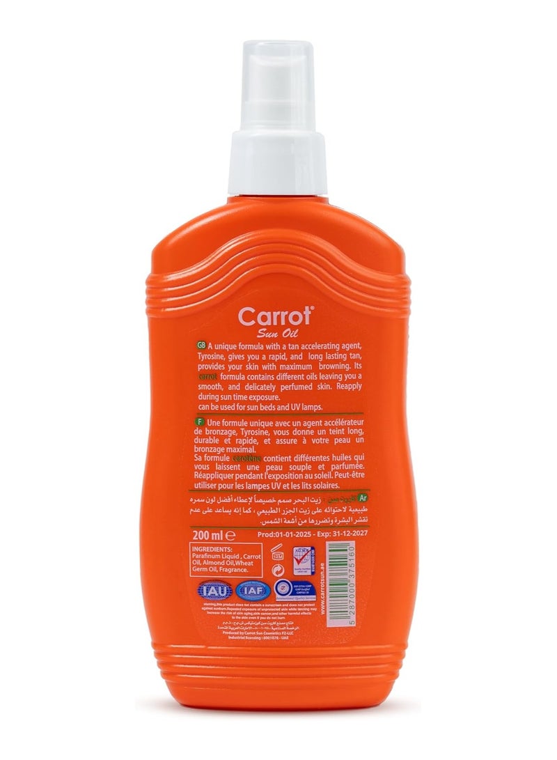 Carrot Sun زيت تانغ الجزر صن 200 مل - Image 3