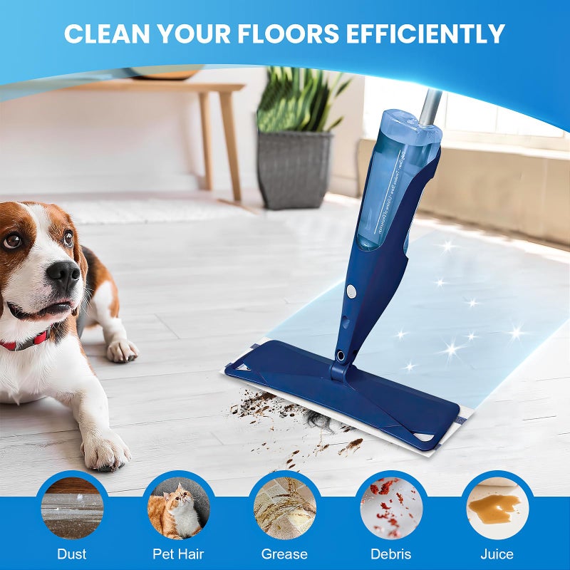 AnDongo 50 Pack Disposable Microfiber Cleaning Mop Pads for Bona Mop Series, Heavy Duty Disposable Sweeping Pad Replacement Refill - Image 4