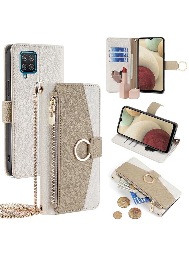 S-TOP Case For Samsung Galaxy A12 Crossbody Litchi Texture Leather Phone Case - Image 1