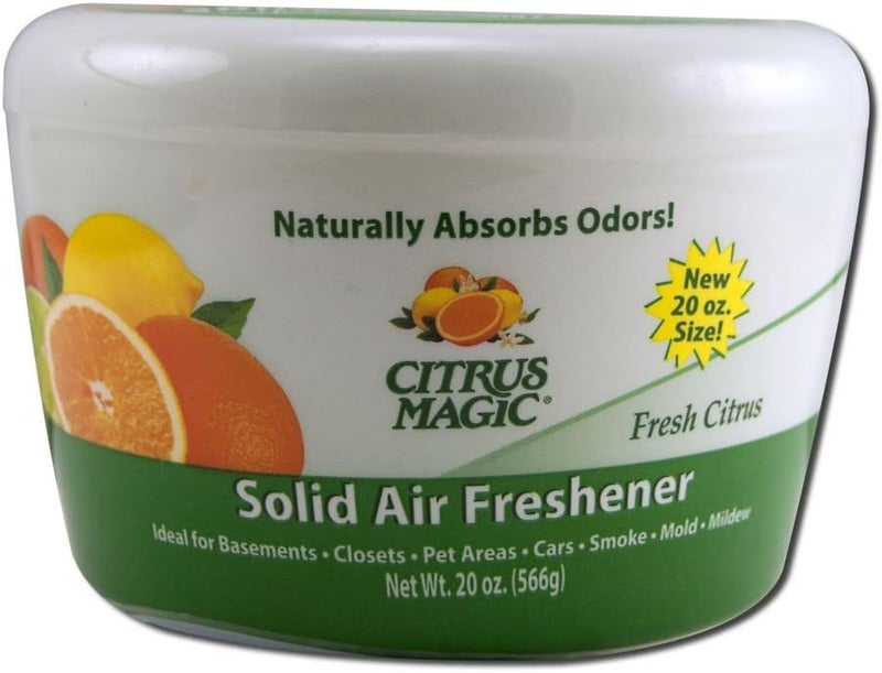 Citrus Magic Solid Air Freshener - Fresh Citrus Scent, 20 Ounce
