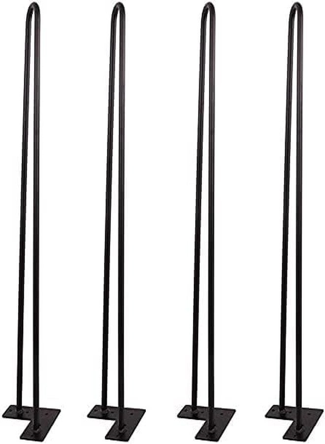 HIRVALL Hairpin Coffee Table Legs- 22 Inch Set of 4 Metal Legs for Furniture - Mid Century Modern Legs for Dining and End Tables, Chairs, Home DIY Projects. (22 inch) - Image 1