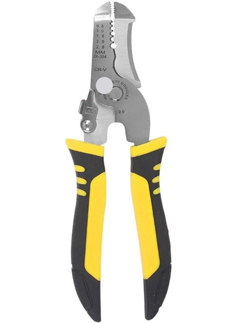 GGOOT Wire Stripping Pliers Multifunctional Electrician Special Wire Splitting Pliers Universal Industrial Hardware Tools Cable Pliers Multi-Functional Wire Splitting Pliers (Color : Style7 18.1cm)  - Image 1