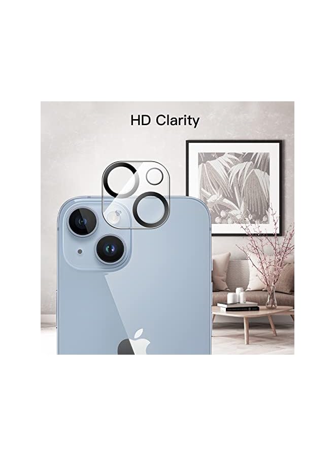 Jetech Full Coverage Screen Protector For Iphone 14 6.1-Inch With Camera Lens Protector, Tempered Glass Film, Hd Clear, 2-Pack Each - Image 5