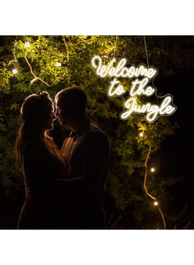 Trinx The Jungle Neon Sign Warm Led Word Neon Light Sign 3.9'' No Subject Themed Led Neon Sign  - Image 3