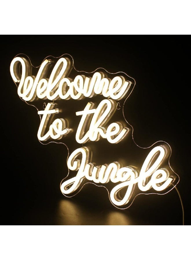 Trinx The Jungle Neon Sign Warm Led Word Neon Light Sign 3.9'' No Subject Themed Led Neon Sign  - Image 2