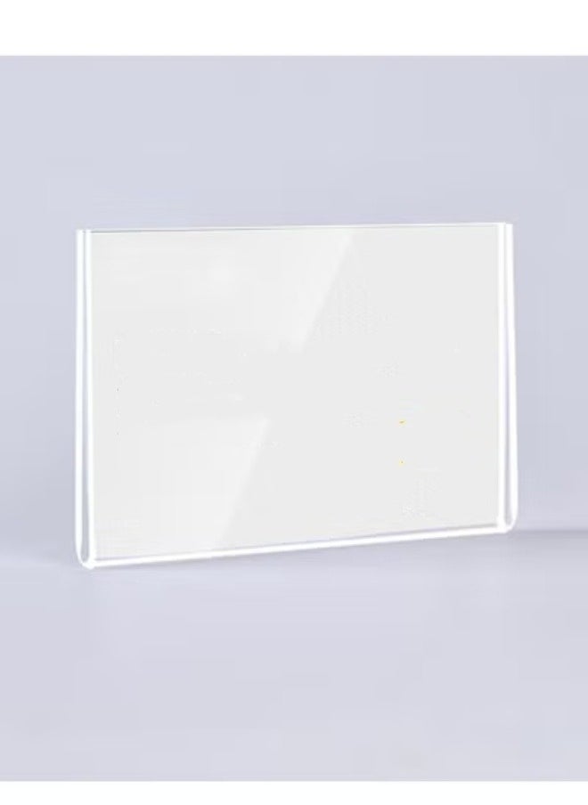 Eckek Eckek  Self Adhesive Label Holder Acrylic Price Tag Displays Sign Holder Data Card Holder Ads Display Stand 10 Pack  - Image 3