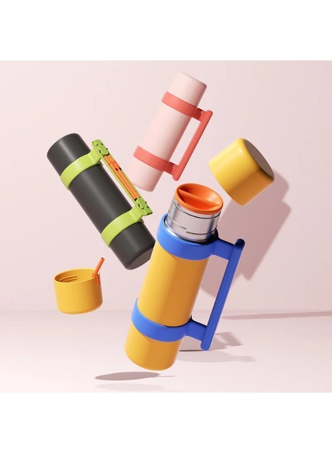 تشاكو لاب وعاء تشارك تشاكولاب سعة 1000 مل | ستانلس ستيل SUS 316 معزول بتقنية التفريغ | حافظ حراري للمشروبات الساخنة والباردة حتى 24 ساعة | مثالي للرحلات والاستخدام العائلي - Image 4