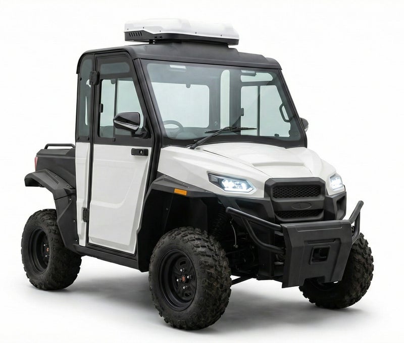 Ranger UTV (Air-Conditioner) Police Off-Road 2-Seater Electric Utility Vehicle with Cargo Box & Lithium Battery 200Ah | LSEV (White) - Image 4