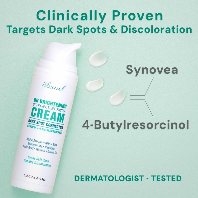 Ebanel Dark Spot Remover for Face & Body, Skin Brightening Cream with Synovea, Alpha Arbutin, Niacinamide, Kojic Acid, Dark Spot Corrector for Hyperpigmentation, Discoloration, Melasma, and Age Spots - Image 1