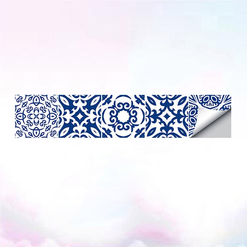2pcs Ceramic Tile Wallpaper Border Sticker Tiles Waist Line Wall Sticker Self Adhesive Border Decal for Bathroom Kitchen - Image 4