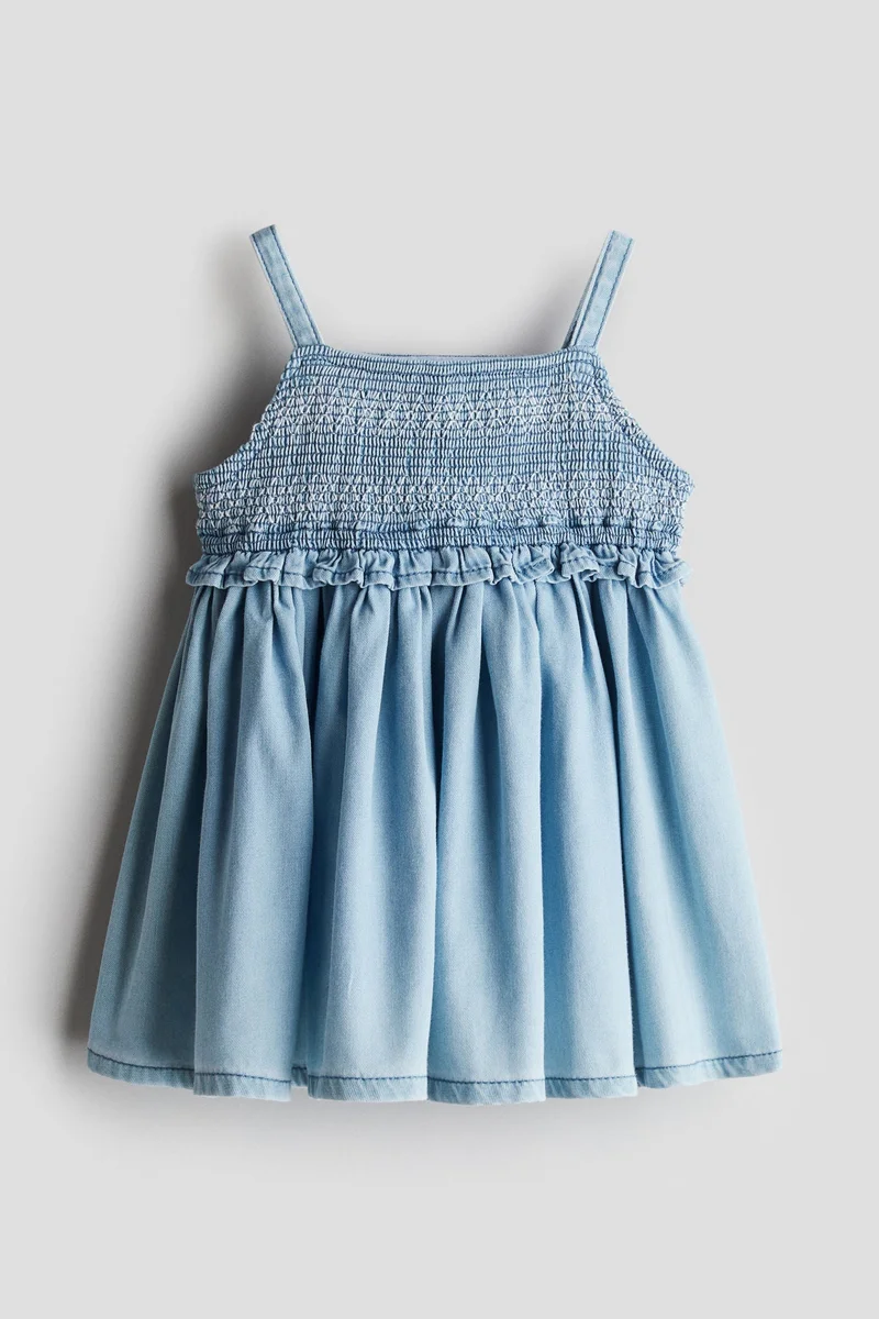 H&M Smocked denim dress