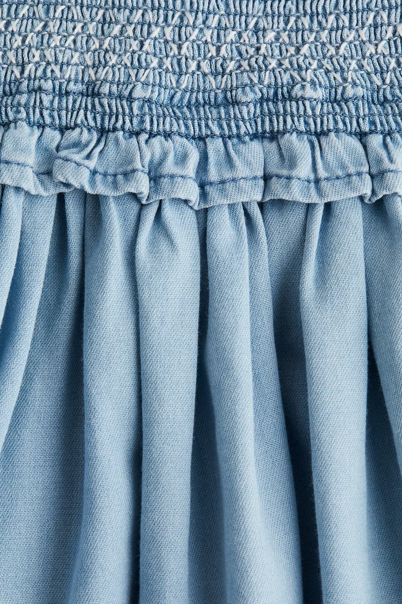 H&M Smocked denim dress