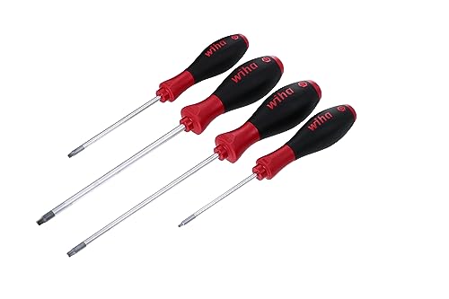 Wiha 35894 SoftFinish Cushion Grip Drivers, Square Tip, 4 Piece Set, No. 0, 1, 2 and 3 - Image 1