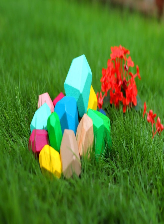 JoyCrate Zen Stacking Stones Wooden Blocks for Kids | Balancing Stones Rock Stacking Game | Montessori Wooden Toy for Creativity, Focus & Spatial Skills | 16 Piece Colourful Set for 3+ Years - Image 5