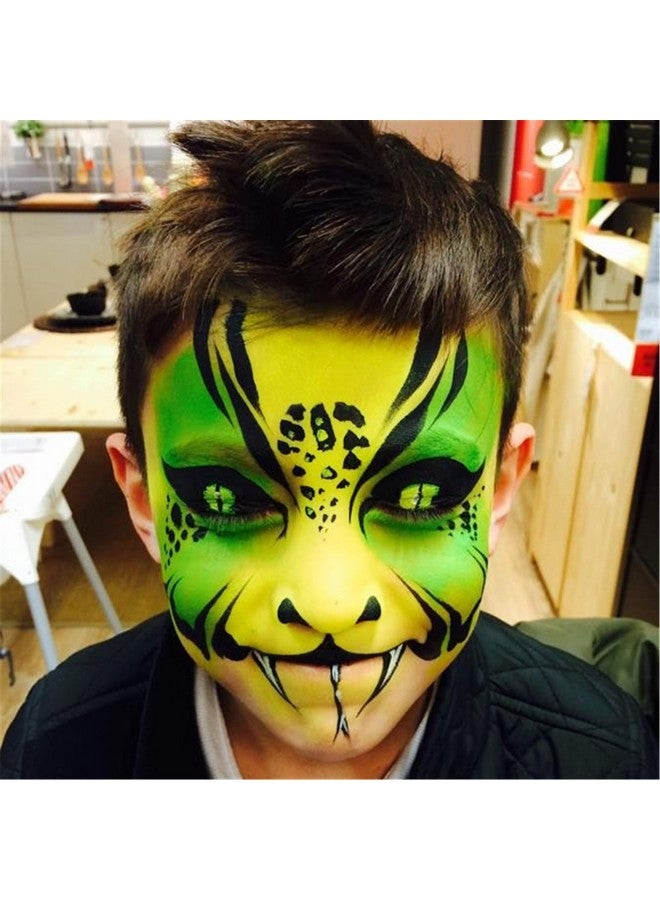 عصا طلاء الوجه الصفراء، طلاء الجسم الكريمي المائي باللون الأصفر سهل الغسل، عالي الصبغة، ناعم وآمن على البشرة، أزياء الهالوين، مكياج أصفر