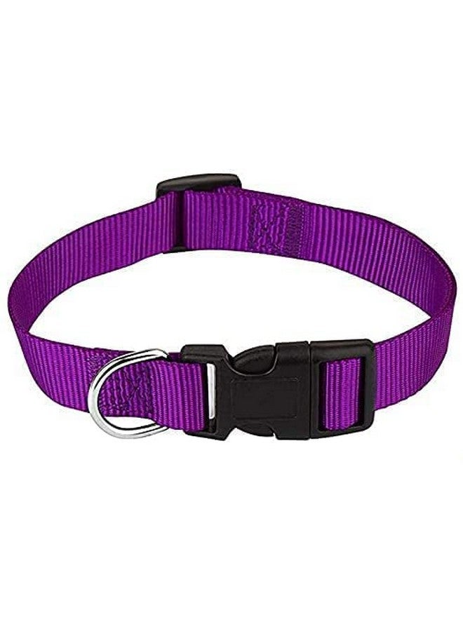 طوق ومقود للكلاب من النايلون قابل للتعديل مع فك سريع ومجموعة طوق قابلة للتنفس مثالية للكلاب الصغيرة والمتوسطة والجراء (أرجواني) - Image 5