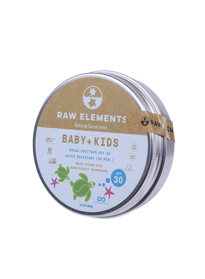 raw elements Baby + Kids Spf 30 Organic Sunscreen Lotion Nonnano Zinc Oxide Reefsafe Crueltyfree Gentle And Moisturizing Zero Waste Tin 3Oz - Image 4
