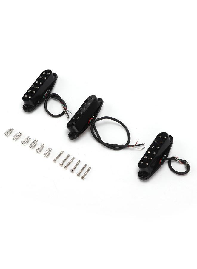 Thoraya - Electric Guitar Pickup Set 12 Spots for Neck Middle Bridge Replacement Accessories Black - Image 1