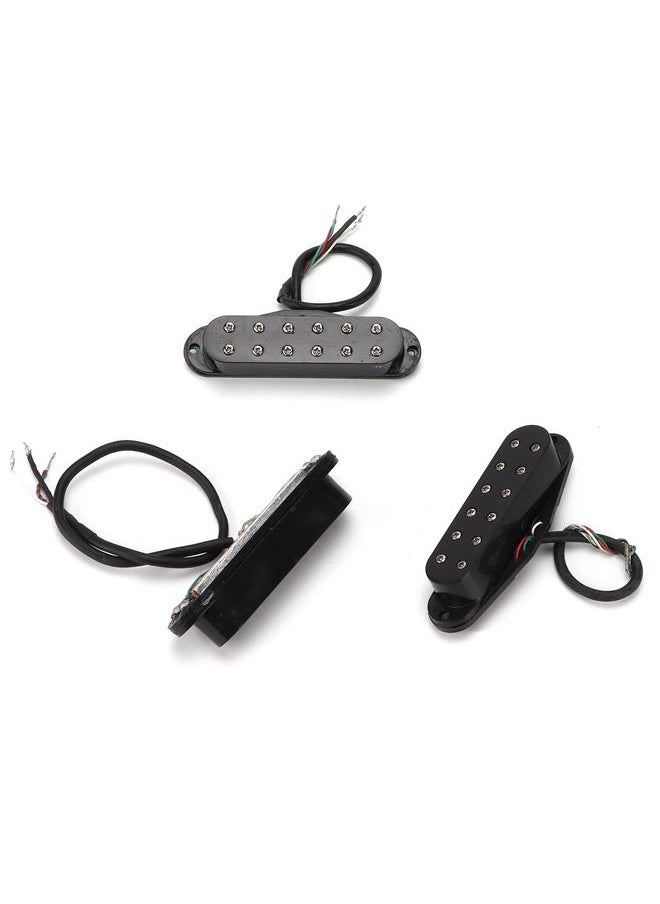 Thoraya - Electric Guitar Pickup Set 12 Spots for Neck Middle Bridge Replacement Accessories Black - Image 1