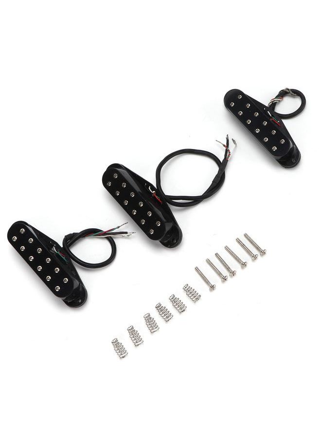 Thoraya - Electric Guitar Pickup Set 12 Spots for Neck Middle Bridge Replacement Accessories Black - Image 1