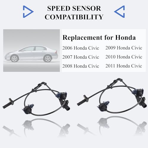 PANNUOSCS ABS Wheel Speed Sensor Front Left/Right Fit for 2006-2011 Honda Civic Replace#57450-SNA-003 57455-SNA-003（2PCS） - Image 5
