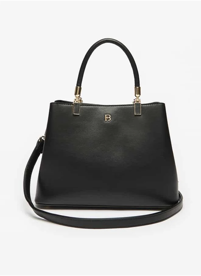 Flora Bella By Shoexpress Women Solid Tote Bag with Handles and Detachable Strap